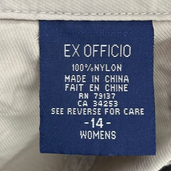 Exofficio Pants Outdoor Hiking Convertible Nylon Women's Size 14 - Picture 10 of 12